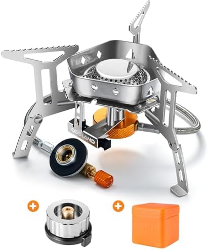 Kit Camping Odoland 10 Pièces – Casserole, Réchaud, Compact Et Léger (neuf)